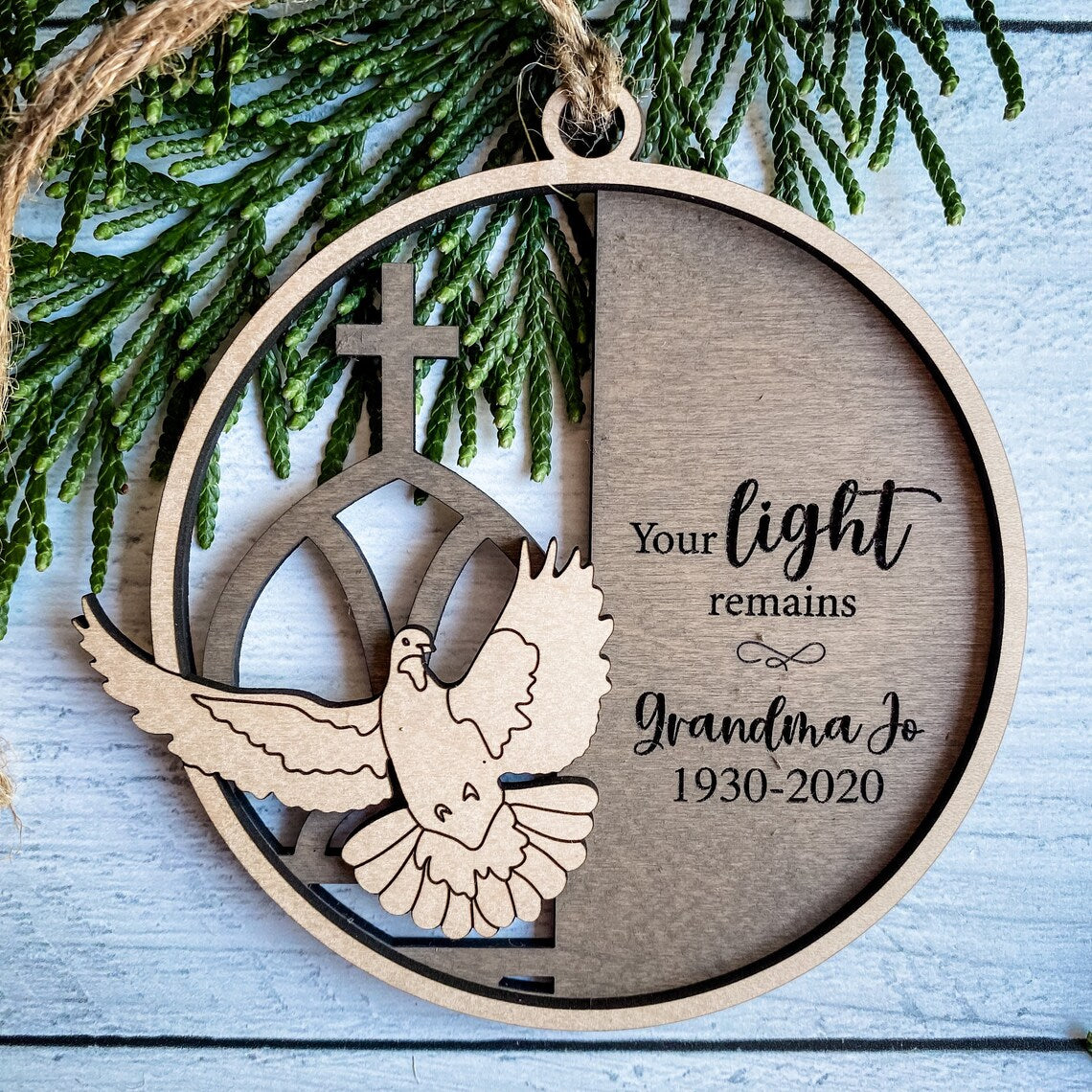 Remembrance Dove Ornament or Magnet / FREE SHIPPING