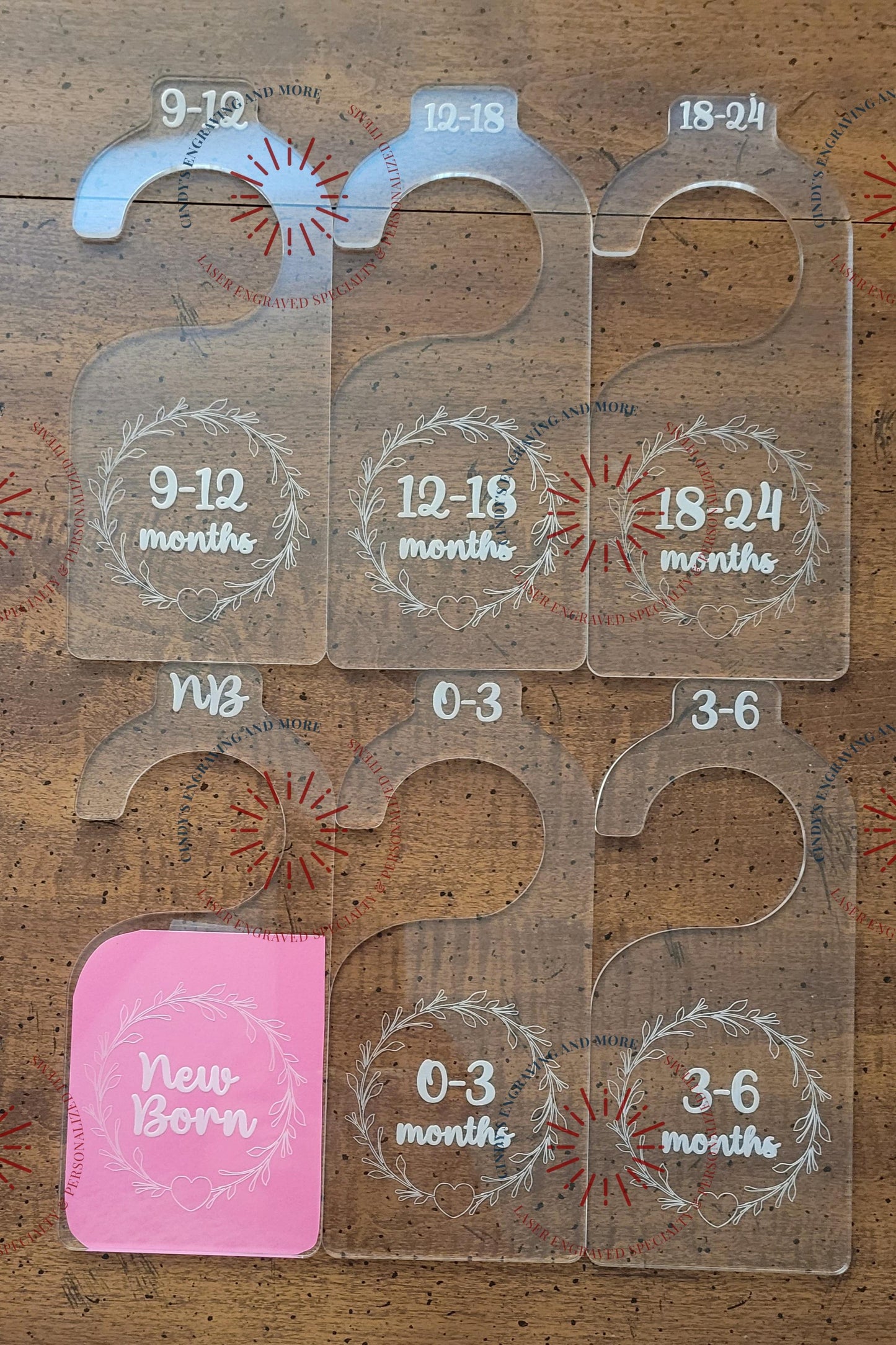 Baby Girl Hello World, Milestones & Closet Dividers