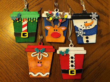 Hand Painted Christmas Gift Card Holders