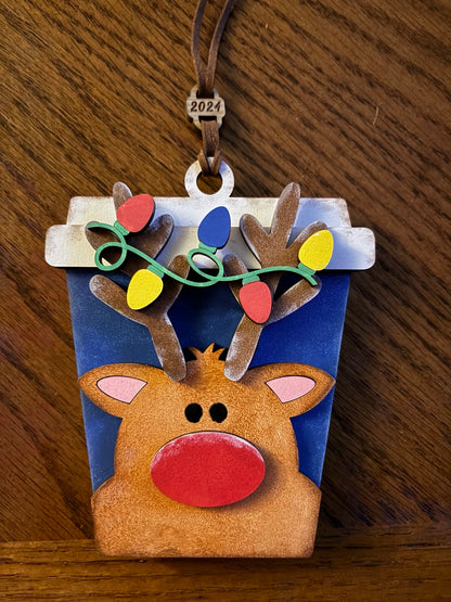 Hand Painted Christmas Gift Card Holders