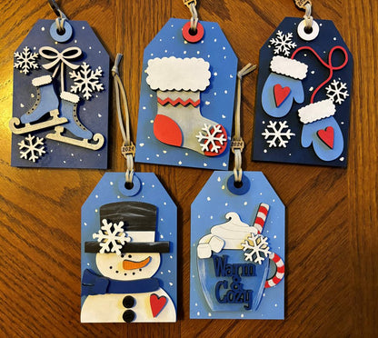 Hand Painted Christmas Gift Card Holders