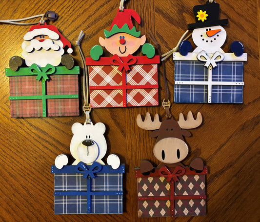 Hand Painted Christmas Gift Card Holders