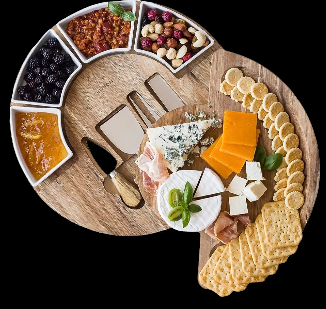 Charcuterie Board with Ramekins